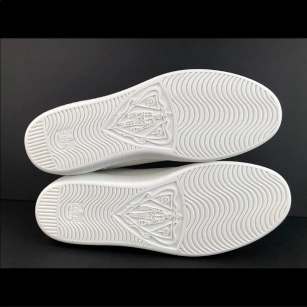 Gucci Ace Interlocking G Logo GG Leather Sneakers Size 35 - Picture 8 of 14